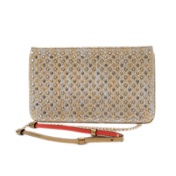 CHRISTIAN LOUBOUTIN Gold Shoulder Bag - Picture 1 of 8